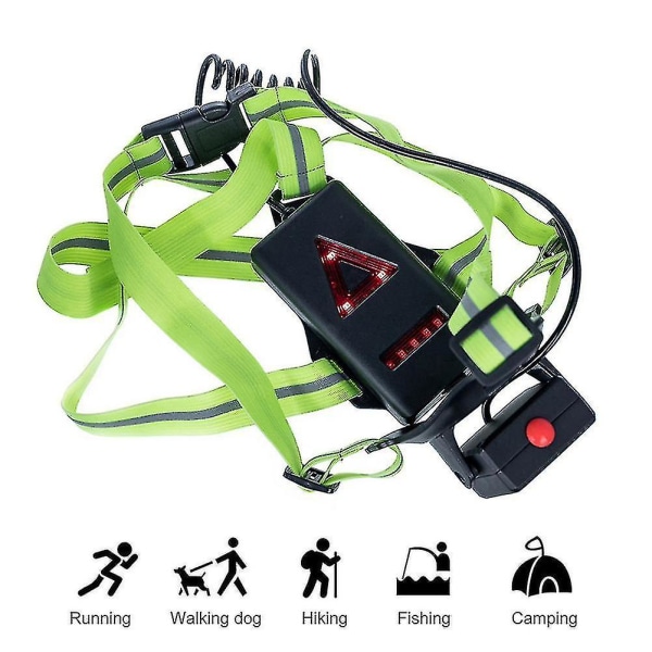 Reflekterande Night Running Lights Led USB Laddningsbara Chest Light Night Runners