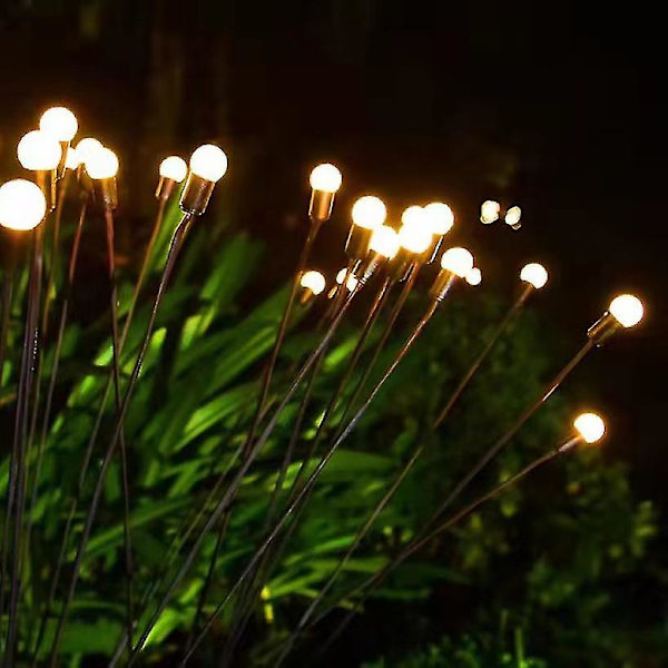 Led Solar Firefly Lights Trädgård Utomhus Vattentät Gunga Lampa Landskap Dekor 1st