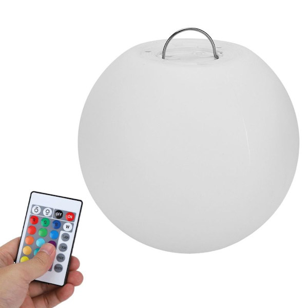 LED-pallopöytävalaisin, 16 väriä, 4 tilaa, USB-latauskaukosäädin