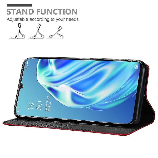 Oppo A91 -kotelo - jalustatoiminnolla ja korttipaikalla