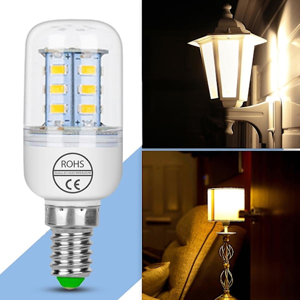 Led-maissilamppu, korkea kirkkaus 3000k/6500k E14 Cri 70+ välkkymätön keittiön valopolttimo - 3 kpl