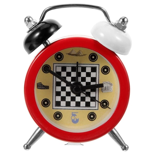 Mini vekkerklokke i stasjonær sjakktimerdesign, batteridrevet