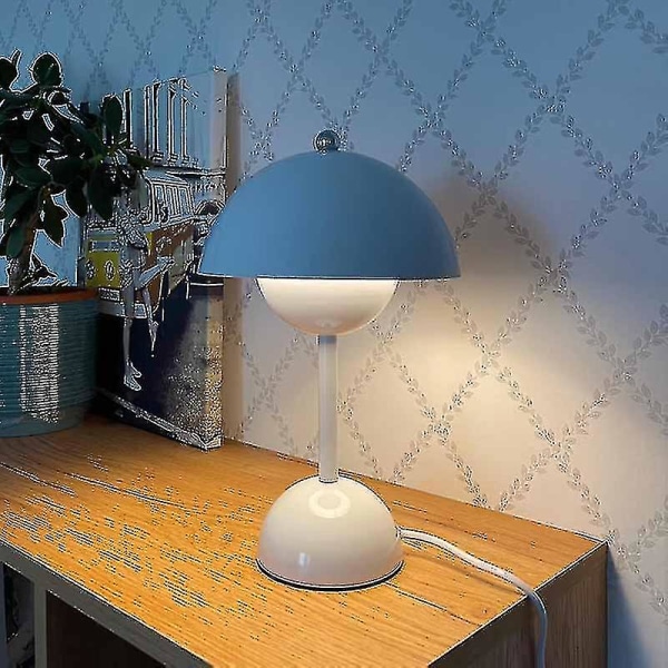30*18cm Blomknopp LED Bordlampa Glow-in-the-dark Svamp Bordlampa Skandinavisk Sängbord Bröllopsskrivbord Enkel Dekoration Sovrum Mo