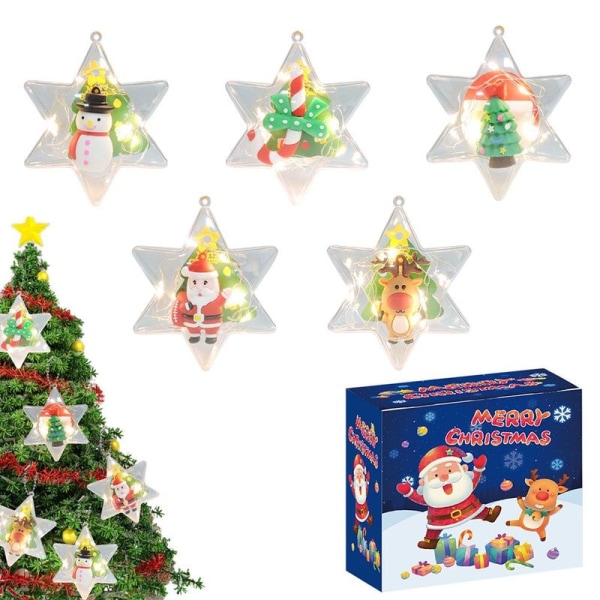 Julekalender med mini-ophæng til nedtælling til jul
