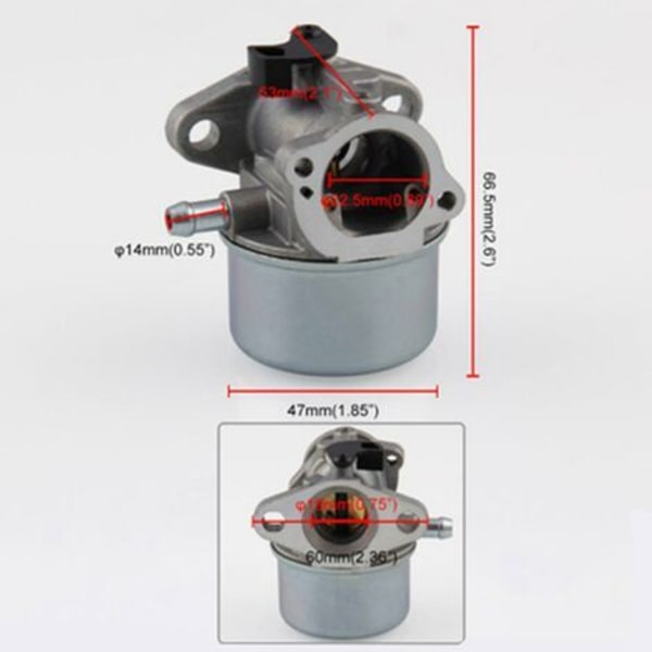 2x ruohonleikkurin kaasutin Briggs & Stratton -moottorille 799868 498254