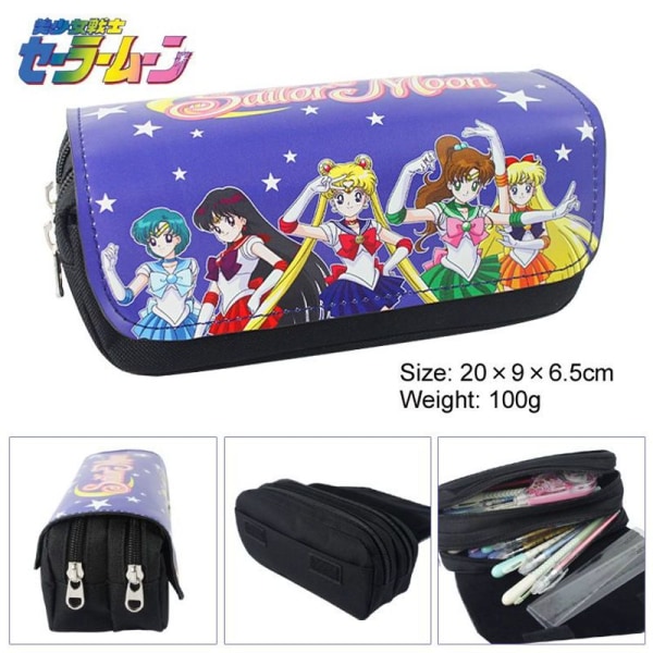 Anime Sailor Moon pencil case Tsukino Usagi children's pencil box make-up wallet