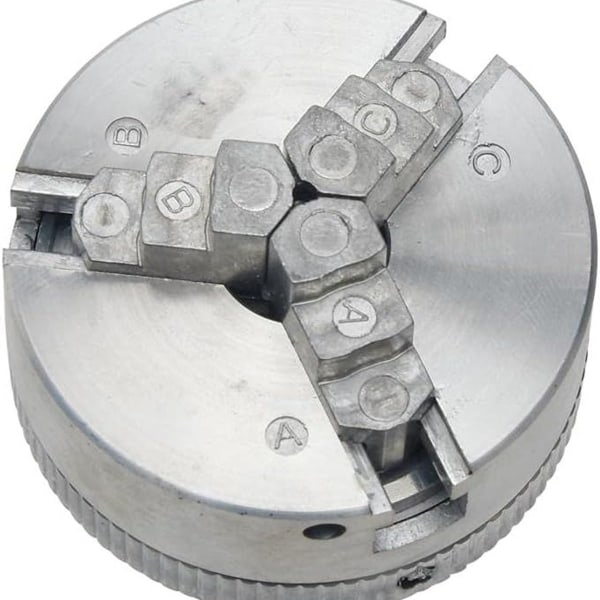 Mini dreiebenk - Mini dreiebenk i sinklegering med tre kjever chuck M12*1 hånddrill