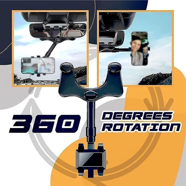 2kpl Functal Car View Ph H, 360 Pyöritettävä teleskooppinen autopuhelin
