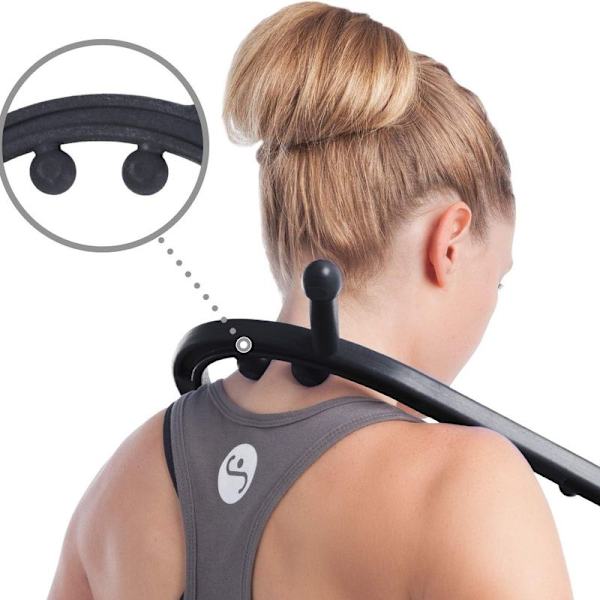Triggerpunktmassageapparat + massageknoppar massagekrokstång rygg