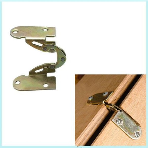 2 stk Jern Skjult Folding Hinge for Spisebord Skrivebord Seng Brakett Møbler Kombinasjon Mekanisme