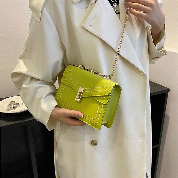 Elegant kunstig skinn middagskonvolutt clutch veske sammenleggbar veske egnet for fester, bryllup
