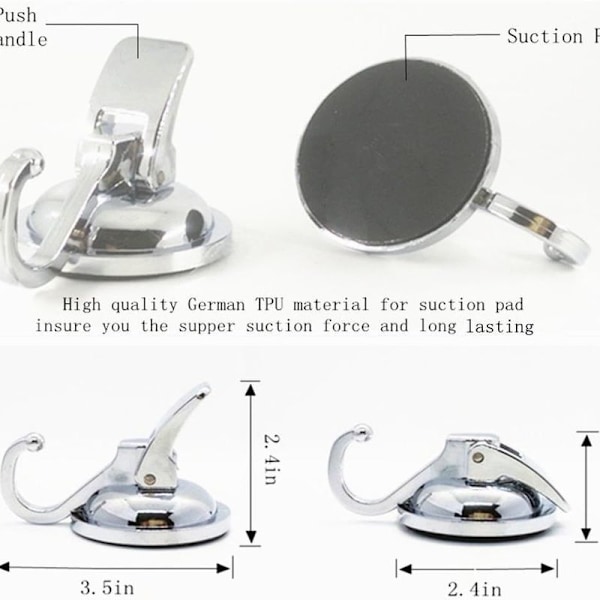 Heavy Duty Vakuum Sug Kopper (Pakke med 4) Specialiserede