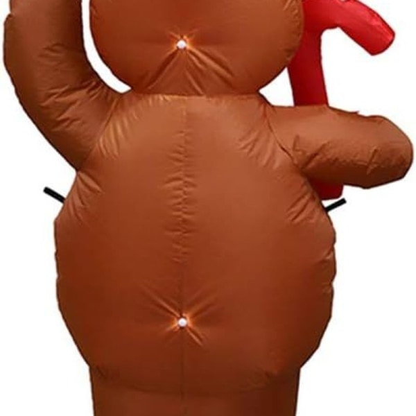 Uppblåsbar pepparkaksgubbe Pepparkaksgubbe Uppblåsbar Juldekoration Tillämplig
