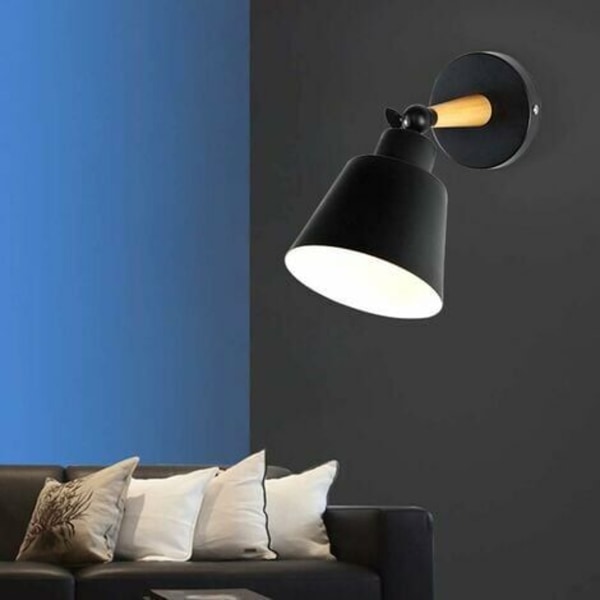 Sett med 2 moderne industrielle metallvegglamper E27 Edison Loft-lampe for kafébar, gang, spisestue, stue, soverom, hvit FqyOCaYIjEeN