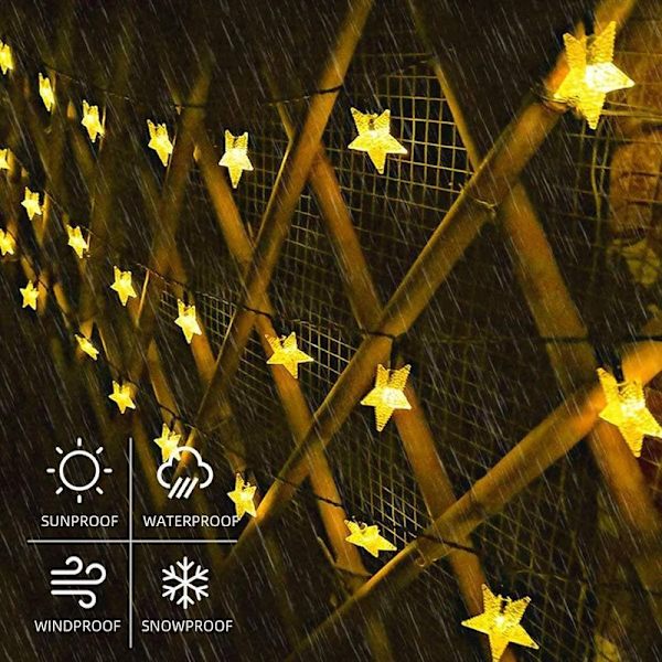 Utomhus solcellslampor 7m 50 LED 10m 100 LED