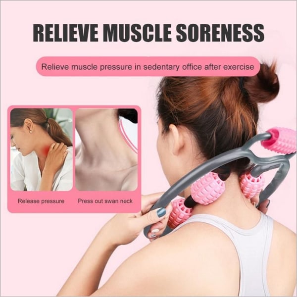 Massage Roller Vikt Ben Celluliter Förlust Kropp Muskelavlastning Massager Hjul Ge