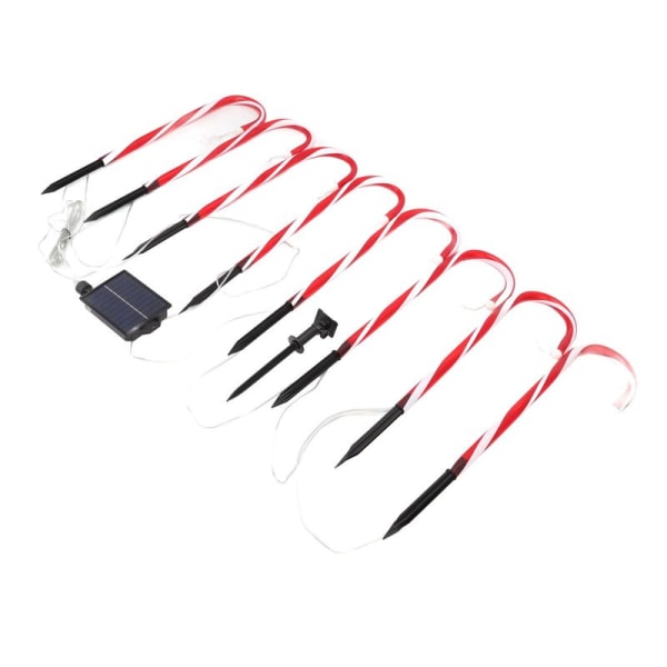 Julegodteri Stokk Lys 1 for 8 Solar Candy Cane Way