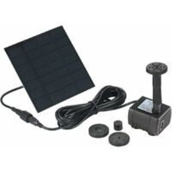 Solpump, Solfontän, Solcellsvattenpump, Solpanel Vattenpump Kit, Utomhus Nedsänkbar Vattenpump, Dammpump för Fågelbad
