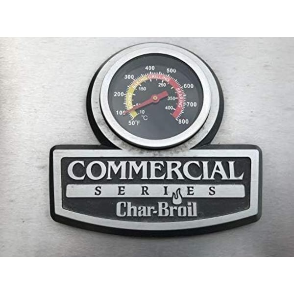 6 cm utendørs grillrøykertermometer rustfritt stål, grillrøykertemperaturmåler, grillerstatningsdeler for grillmatlaging