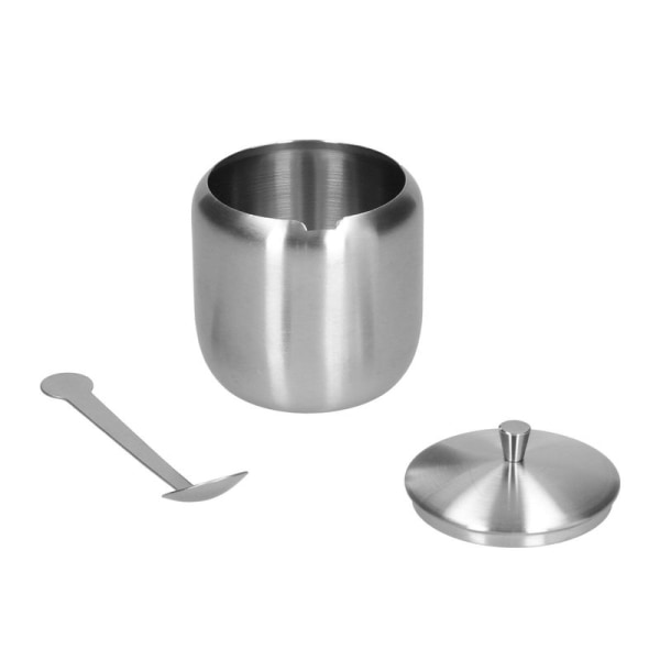 Sugar container 370 ml, 304 stainless steel, polished and brushed