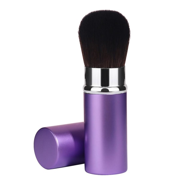 Retractable makeup brushes, travel blush brush, makeup brush with lid for blushing