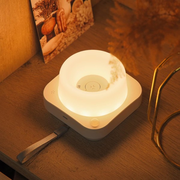 LED-nattlampa för barn, nattlampa med rörelsesensor, dimbar, app-styrd, dimbar RGB Smart Atmosphere LED-nattlampa