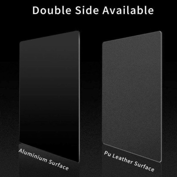 Metal Aluminum Mouse Pad Smooth Magic Ultra Thin Hard Black