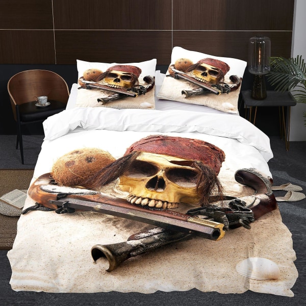 Skeleton K14# Skeleton Bedding Duvet Cover Skeleton Three-piece Set 3d Digital