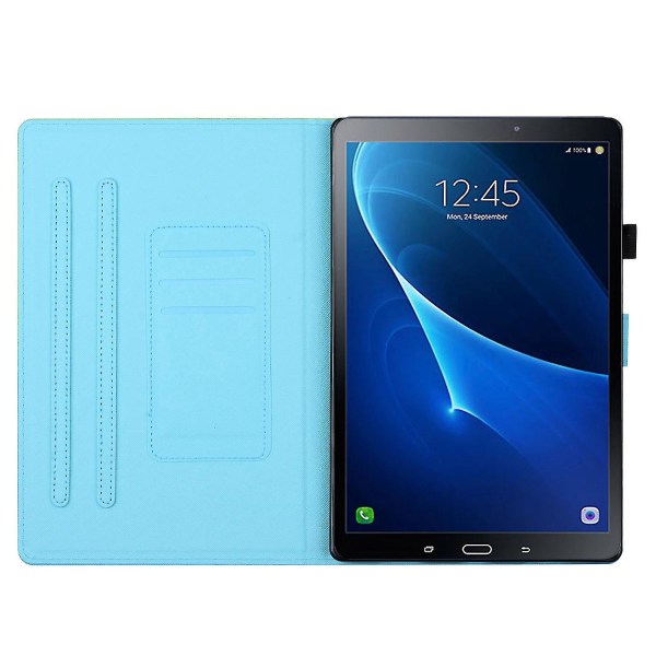 Samsung Galaxy Tab A 10.1 (2016) T580 / T585 PU-nahkakuori, kuviollinen painatus, iskunkestävä tablet-kotelo