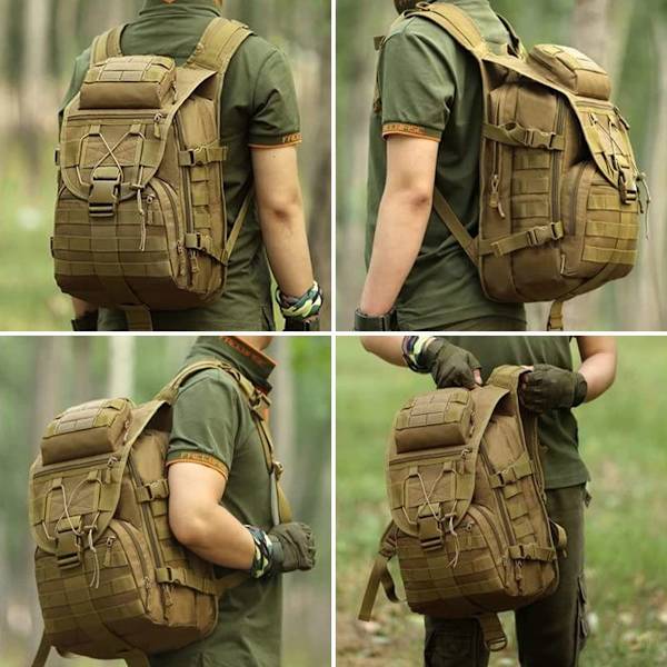 40L Militær Ryggsekk Taktisk Tursekk Vanntett Trekking Ryggsekk Taktisk