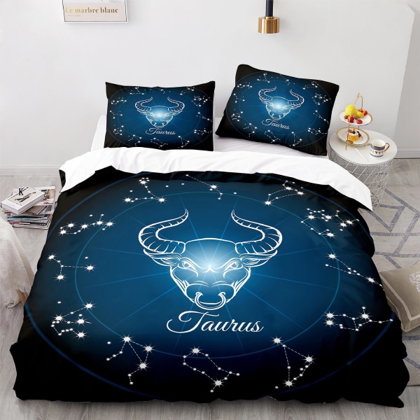 Taurus K # 3d Digital Tryk Konstellation Tredelt Sæt Firedelt Størrelse Dynebetræk
