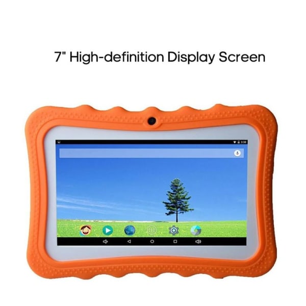 7" Kids Tablet PC 8GB Quad Core Wi-Fi Tablet PC Pad med stødsikker