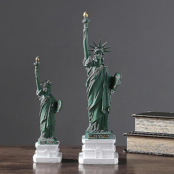 Frihetsgudinnan Modell New York City Landmärke Liten Replika Prydnad Harts Harts Souvenir