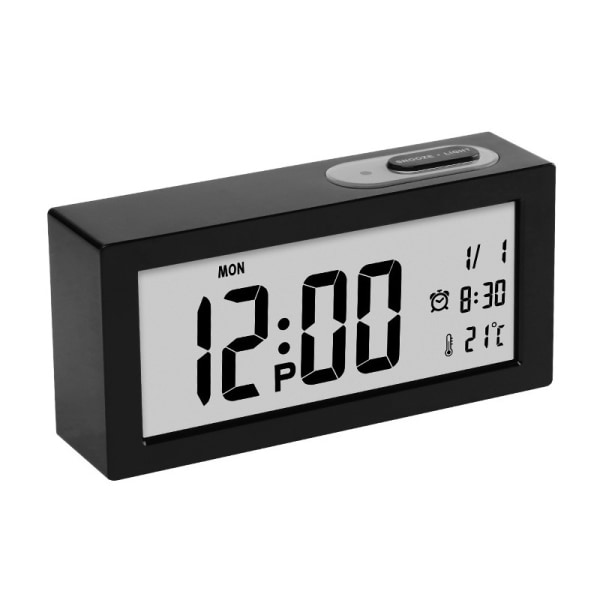 Digital väckarklocka med LCD-display, datum och temperaturvisning