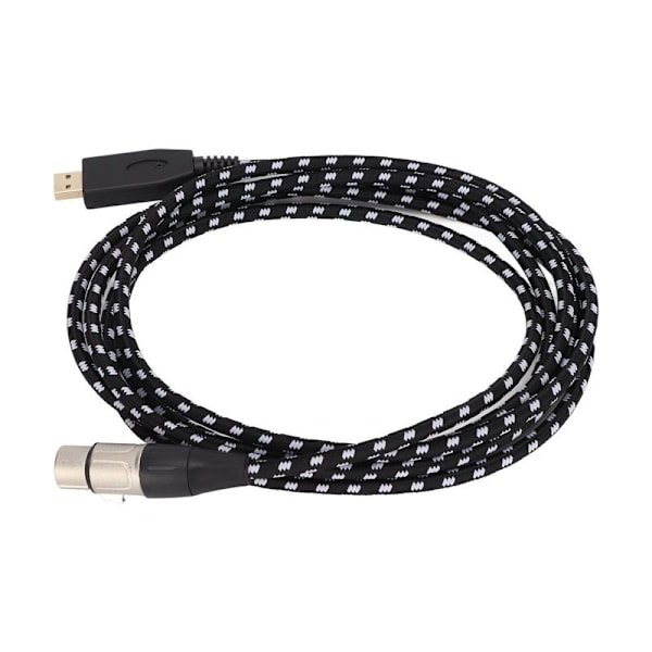 USB-mikrofonkabel, USB till XLR-hona, 3-stiftskabel för