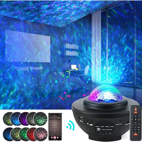 LED stjernehimmelprojektor, stjerneprojektor, stjernehimmel