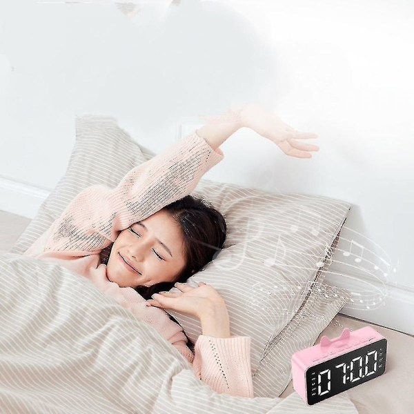 Wireless Bluetooth speaker alarm clock for phone and computer