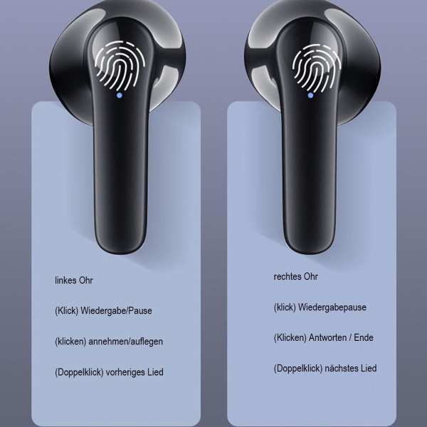 Bluetooth-hörlurar Hörlurar Trådlösa Bluetooth 5.3 Sport In Ear-hörlurar