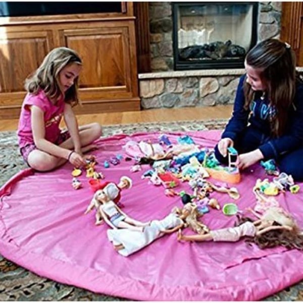 BigNoseDeer Lekematte for barn sammenleggbar babyleke rosa