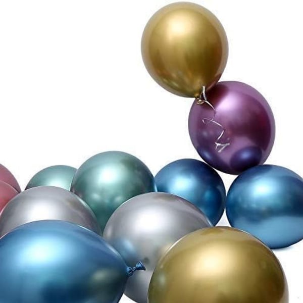 Juhlailmapallot Pakkauksessa 60 eri väriä metallinen lateksi ilmapallo