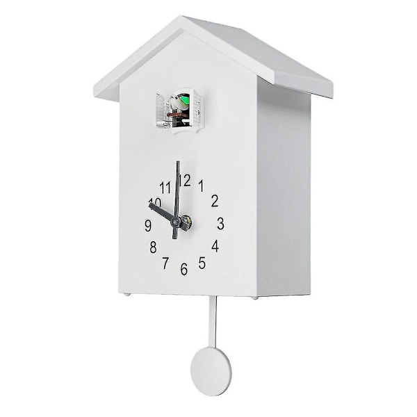 Gjøkurklokke veggklokke: Moderne gjøkurklokke (hvit)