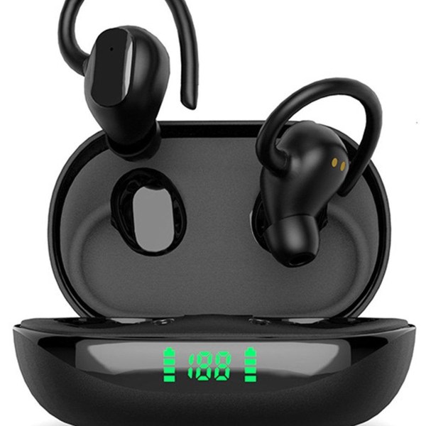 Bluetooth 5.1 hörlurar sport, vattentäta in-ear trådlösa hörlurar
