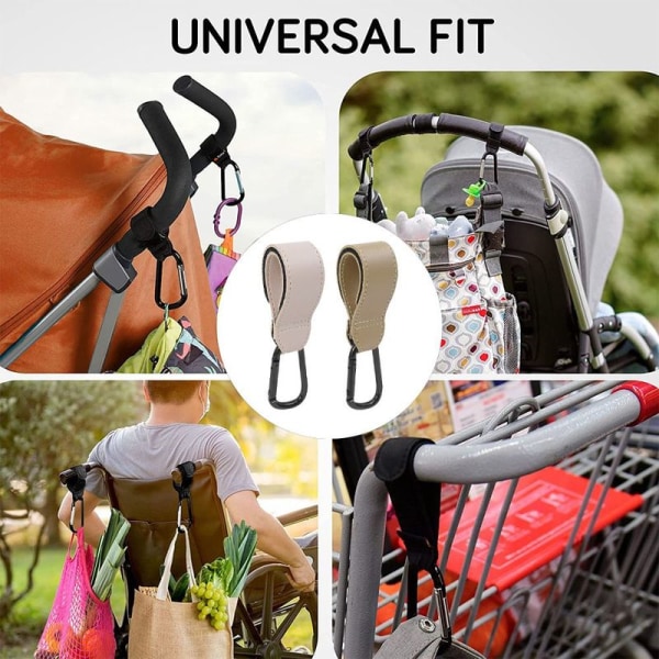 Barnvagnskrokar för att hänga väskor och shopping Universal Style 4