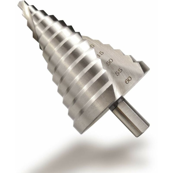 HSS trinnbor 6-60mm spiral avsmalnet spor 12 trinn senk for skruing