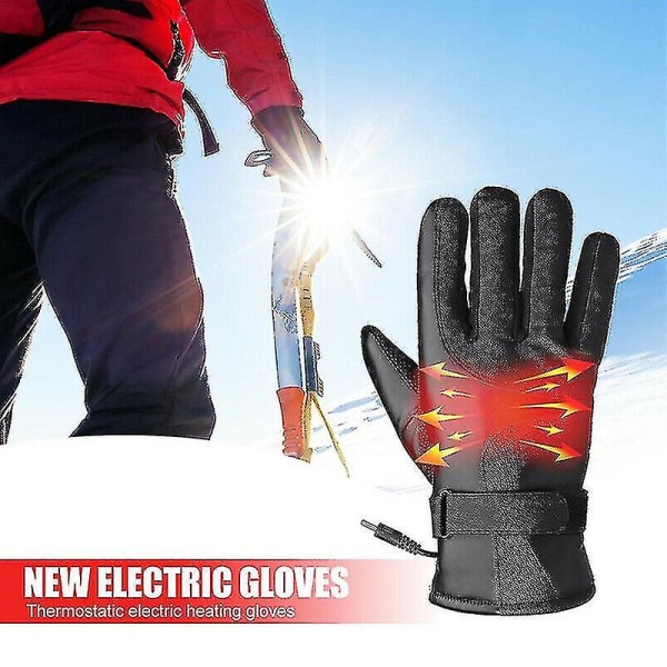 Elektriska USB-uppvärmda handskar värmare handrechargeable utomhus motorcykelvantar