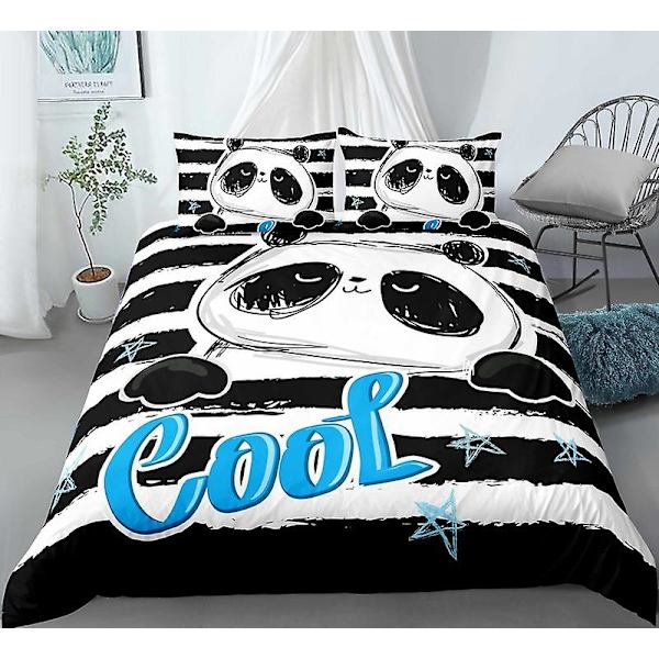 Xm-5# 3D Panda Animal Cute Kit Dynetrekksett Tredelt Sett Firedelt Sett