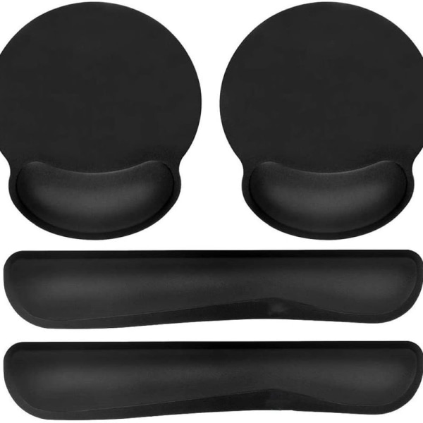 Premium Memory Foam Tangentbord och Mus handledsstöd Set - för
