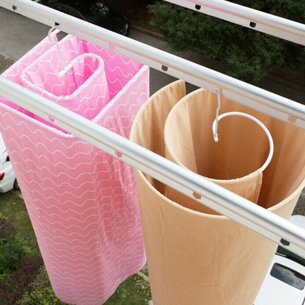 Multifunktionell spiralformad torkställning, utrymmesbesparande rund quilttork 20 kg rostfritt stål för utomhusförvaring inomhusbalkong