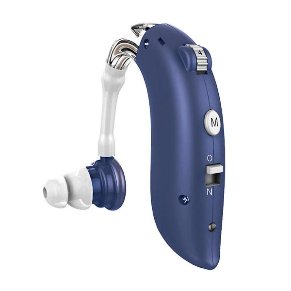 Ny stil Old Man Digital Intelligent Høreapparat Støjsvag Usynlig Justerbar Tone Lydforstærker Blå