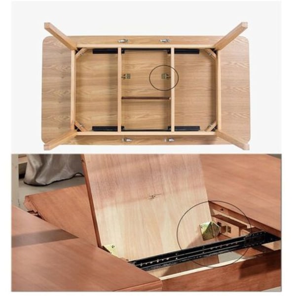 2 stk Jern Skjult Folding Hinge for Spisebord Skrivebord Seng Brakett Møbler Kombinasjon Mekanisme